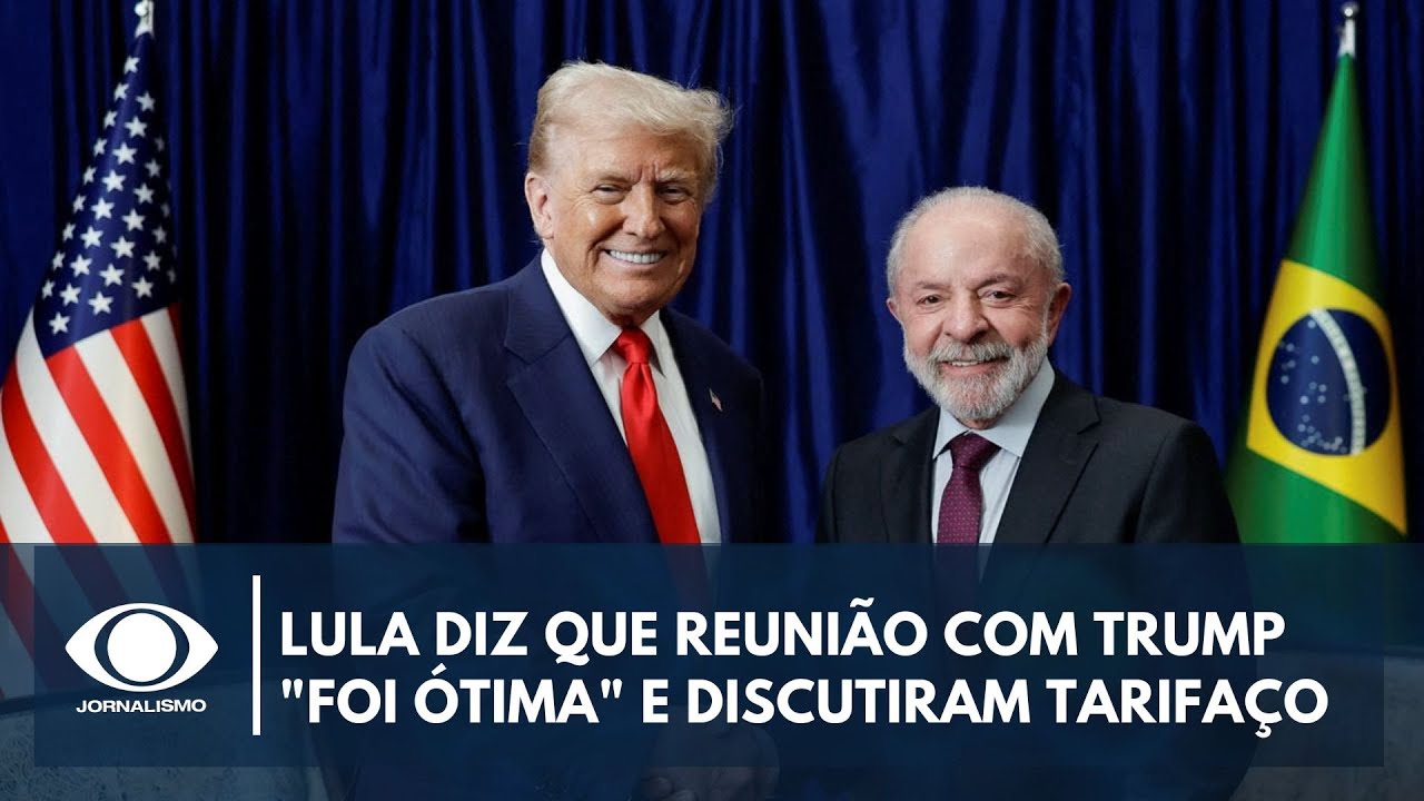 Lula diz que reunião com Trump "foi ótima" e discutiram tarifaço