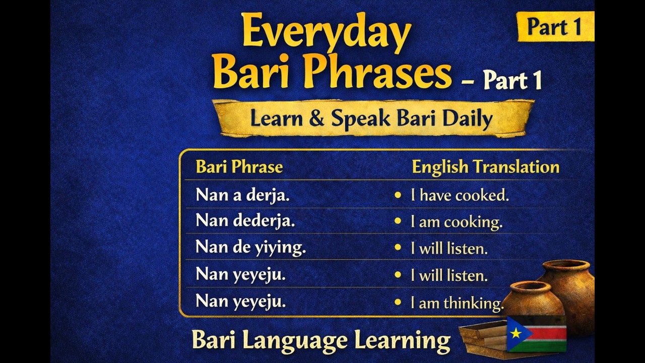 Classic Bari Phrases Ep. 1 : Talking About Yourself (Nan)