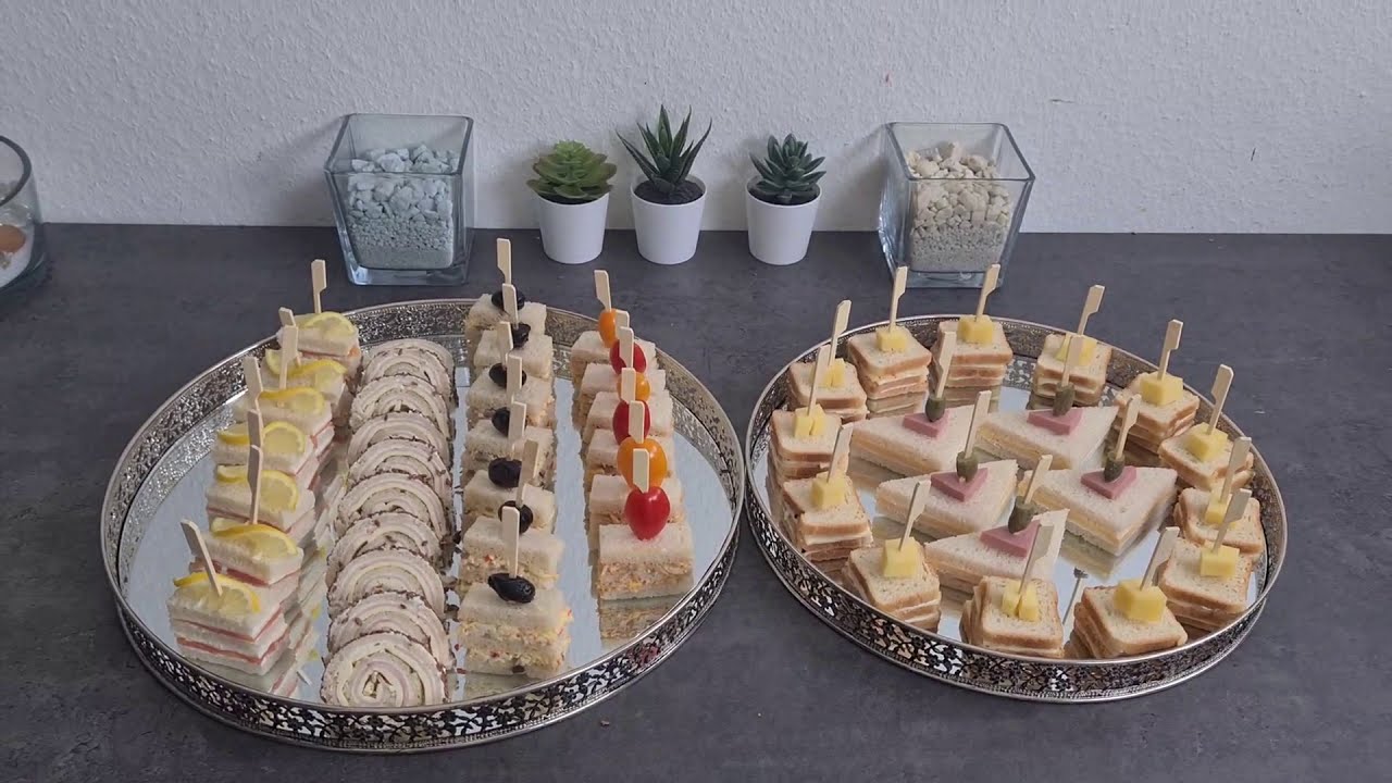 les mini  canapé les plus facile et rapide  اشكال مملحات راقية سهلة و بدون تعب ولا فرن5