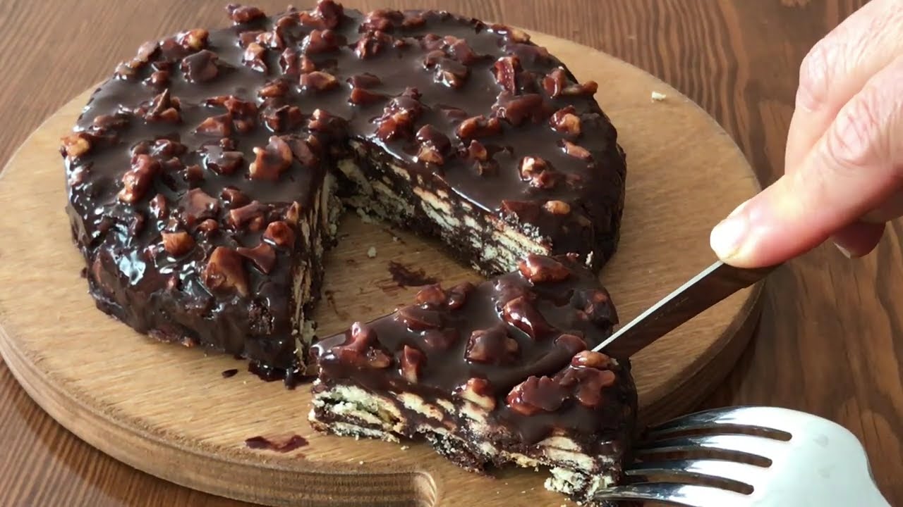 بدون  فر، بدون  تخم  مرغ، یک  دسر  شکلاتی  سریع، ساده  وخوشمزه  درست  کن Delicious Chocolate Dessert