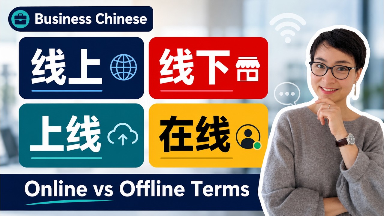 0004 G. ‘线上’、‘线下’、‘在线’、‘上线’的区别：教你正确用法！4 Words You Must Know About Online Work and Study