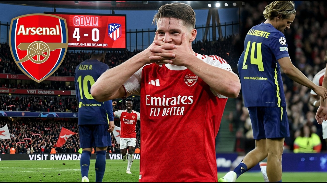 Arsenal vs Atletico Madrid  (4 - 0) Champions League | Extended HIGHLIGHTS