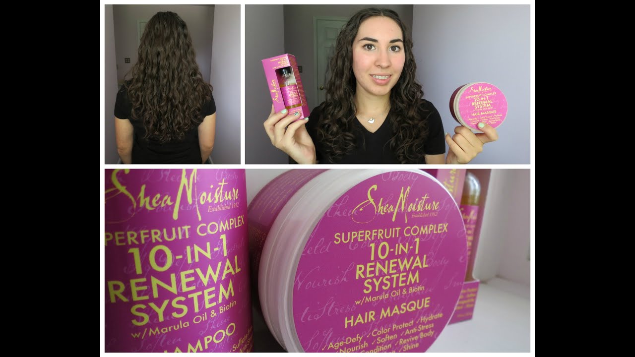 NEW SheaMoisture SUPERFRUIT COMPLEX Review! 2C/3A Hair