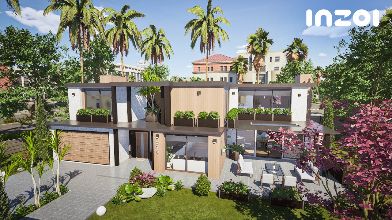 Building a Modern Family House in InZOI | Speed Build