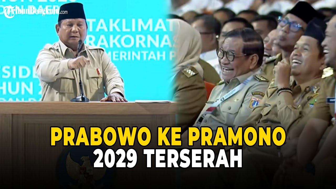 Momen Candaan Prabowo ke Pramono Anung: Saya Dukung Sebagai Gubernur, 2029 Terserah!