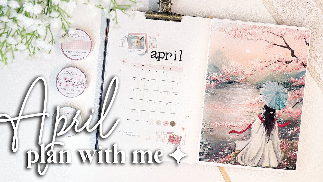 🌸 APRIL 2024 Plan With Me // Bullet Journal Monthly Setup