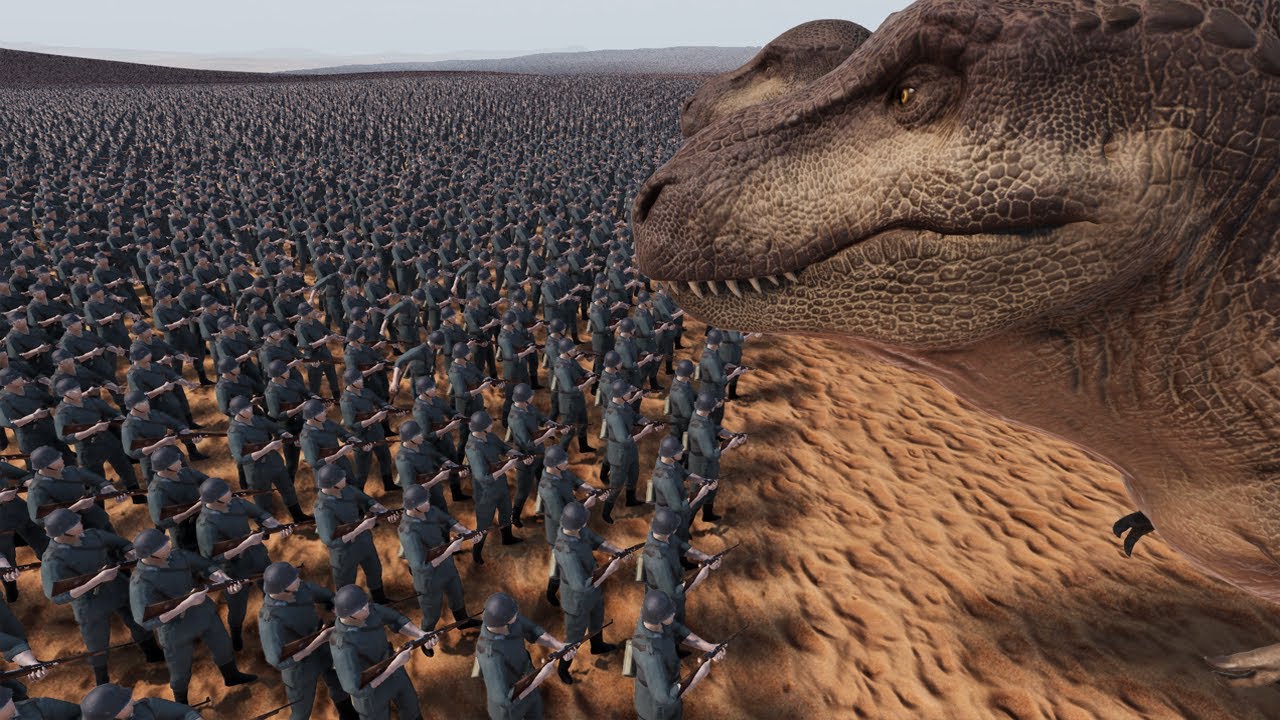 1.000.000 SOLDIERS VS 100.000 T-REX - ULTIMATE EPIC BATTLE SIMULATOR 2 - UEBS 2