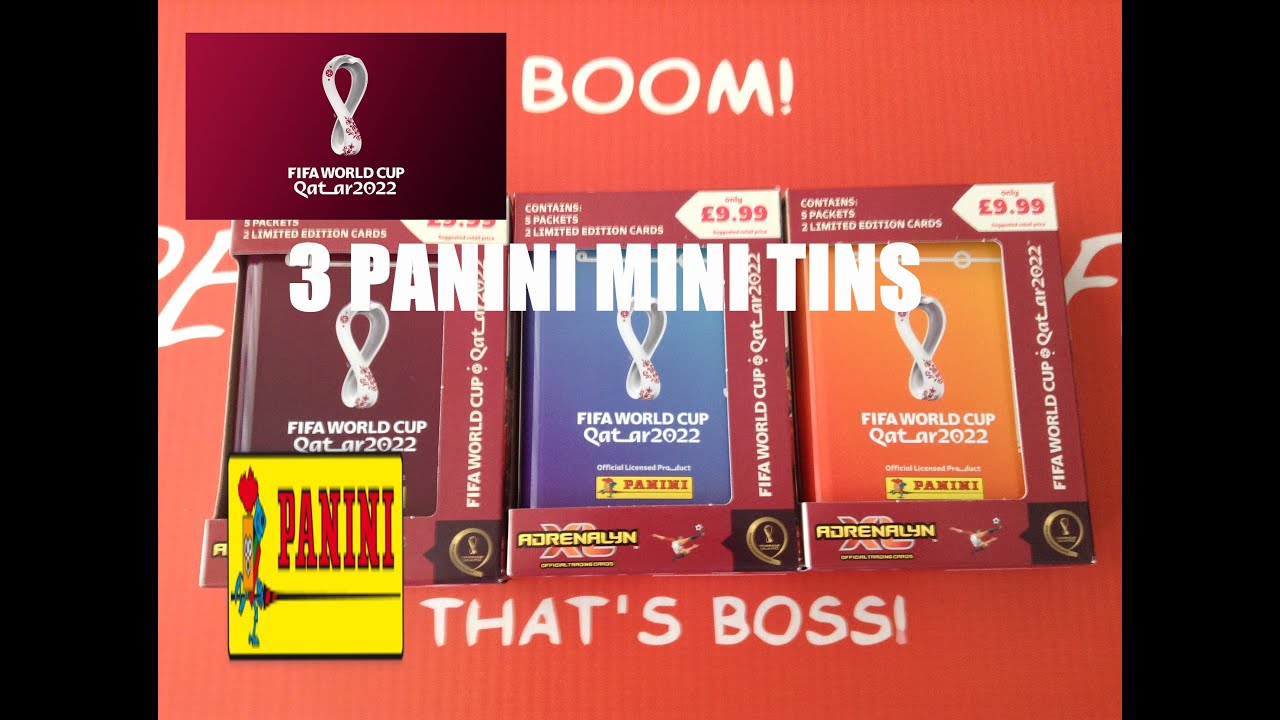 ***3 NEW MINI TINS***PANNI ADRENALYN XL WORLD CUP QATAR 2022 **TOP MASTER & RARE LIMITED CARD PULL**