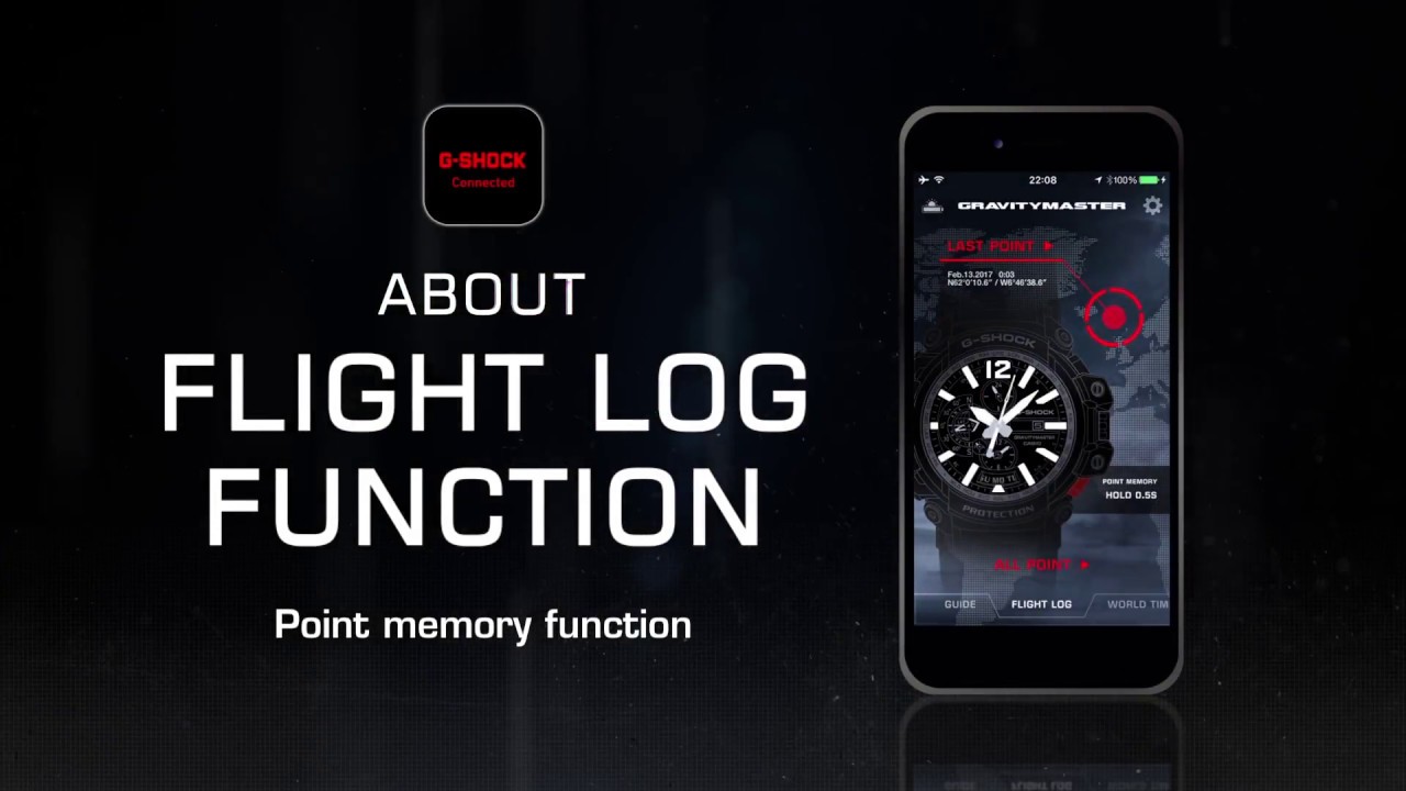 G-Shock GRAVITYMASTER GPW-2000 | FLIGHT LOG APP