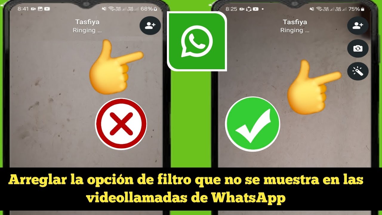 C&oacute;mo poner un filtro en una videollamada de WhatsApp 2025