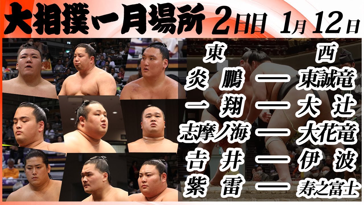 大相撲　幕下上位五番＜令和８年一月場所・２日目＞SUMO