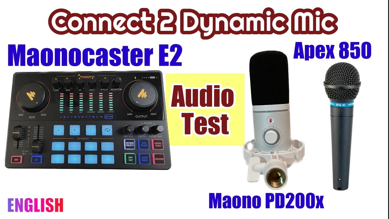 Maonocaster E2 - Динамический микрофон Connect 2 | Тест звука и способы подключения