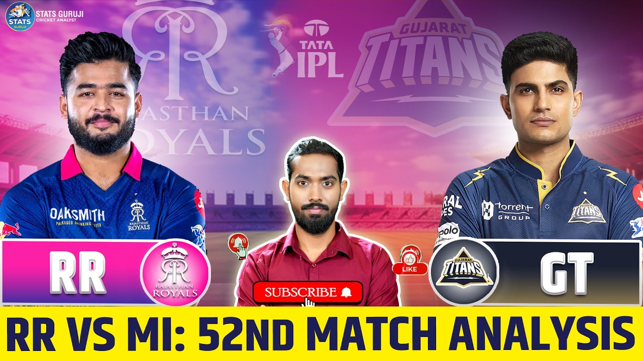 RR vs GT IPL Preview, RR vs GT Playing 11, RR vs GT Stats, Prediction & Pitch Report 52th Match, IPL