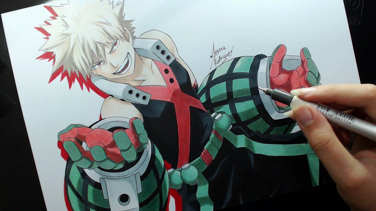 Speed Drawing - Katsuki Bakugou (Boku no Hero Academia)