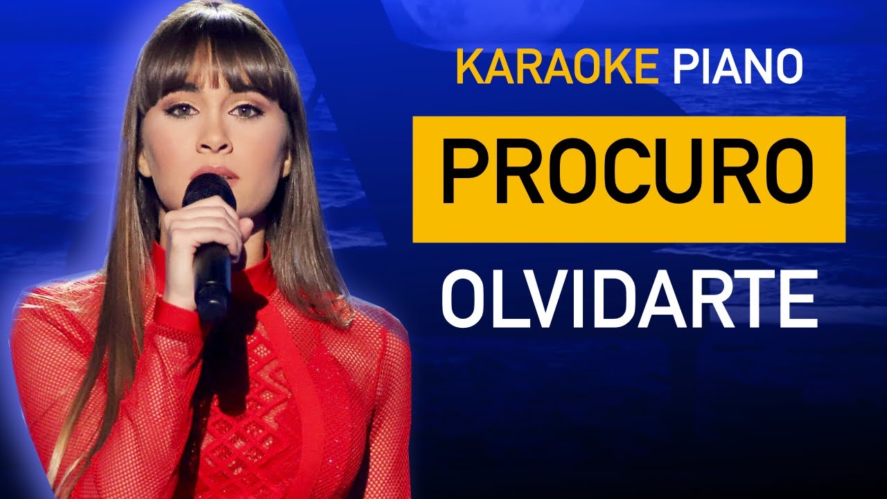 PROCURO OLVIDARTE - Aitana | Piano Karaoke + Partitura OT 2017