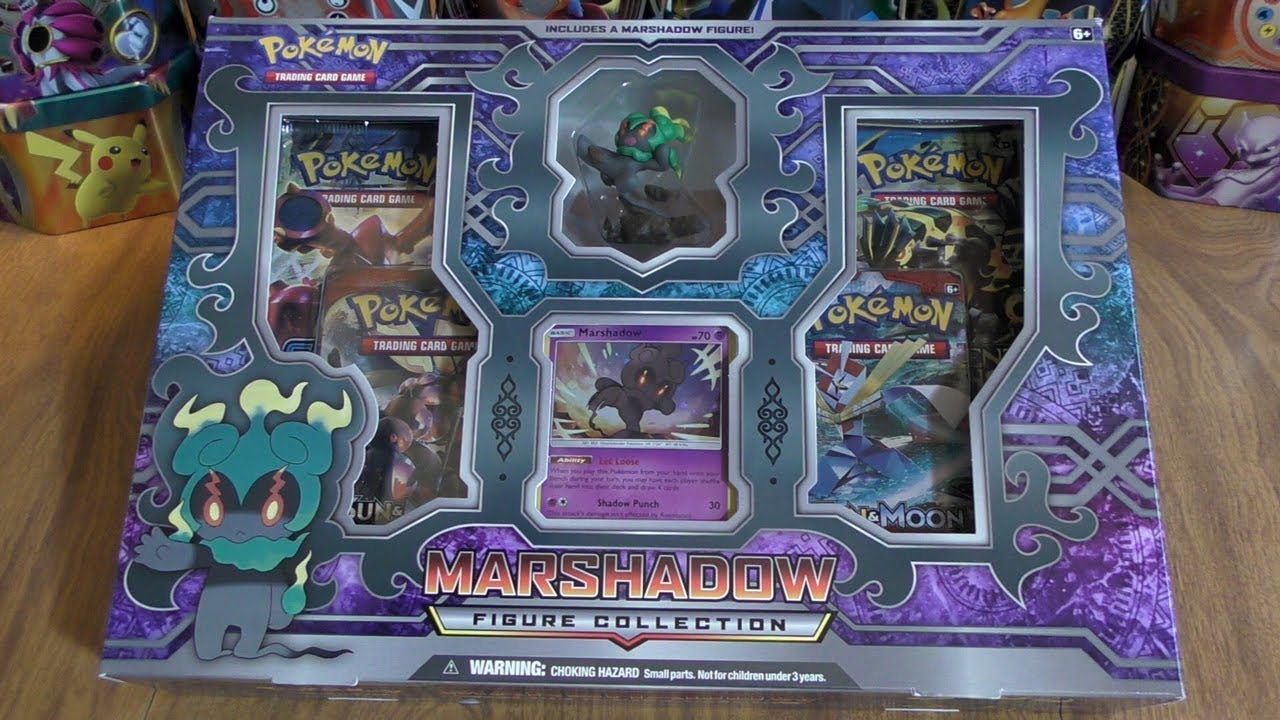 Открытие коробки с коллекционными фигурками Marshadow