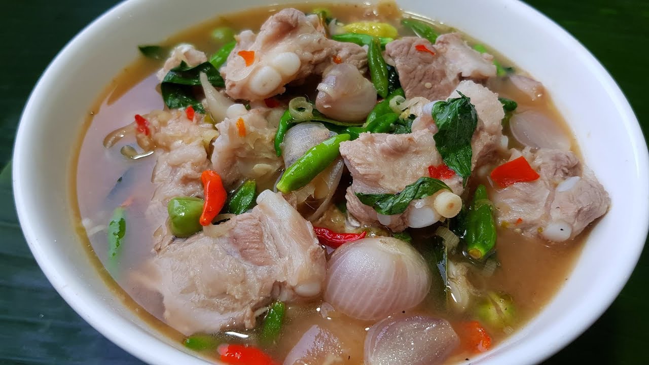 กับข้าวกับปลาโอ 497 :แกงรัญจวน Cartilage Pork Curry Seasoned with Fermented Shrimp Paste Chili Sauce