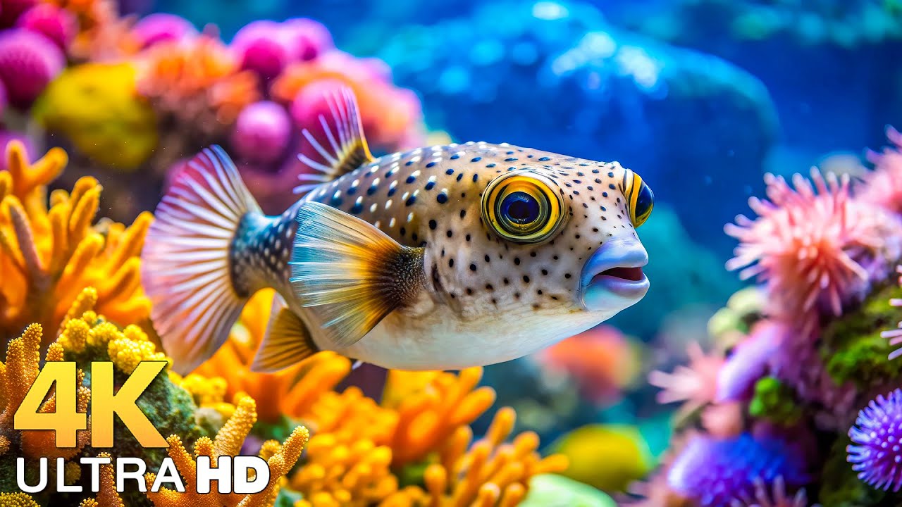 The Best 4K Aquarium - Dive Into The Mesmerizing Underwater Realm, Sea Jellyfish, Coral Reefs #3