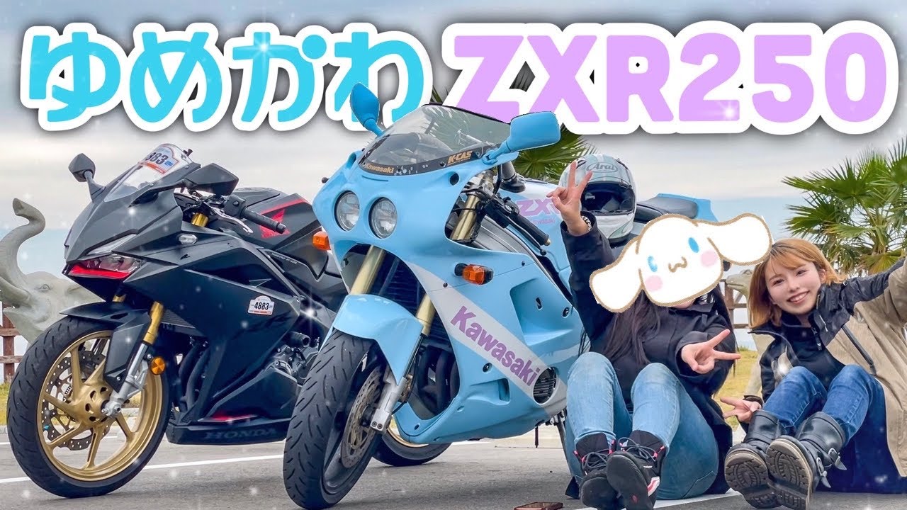 Очень симпатичный KAWASAKI ZXR250 (японский старый мотоцикл на заказ)