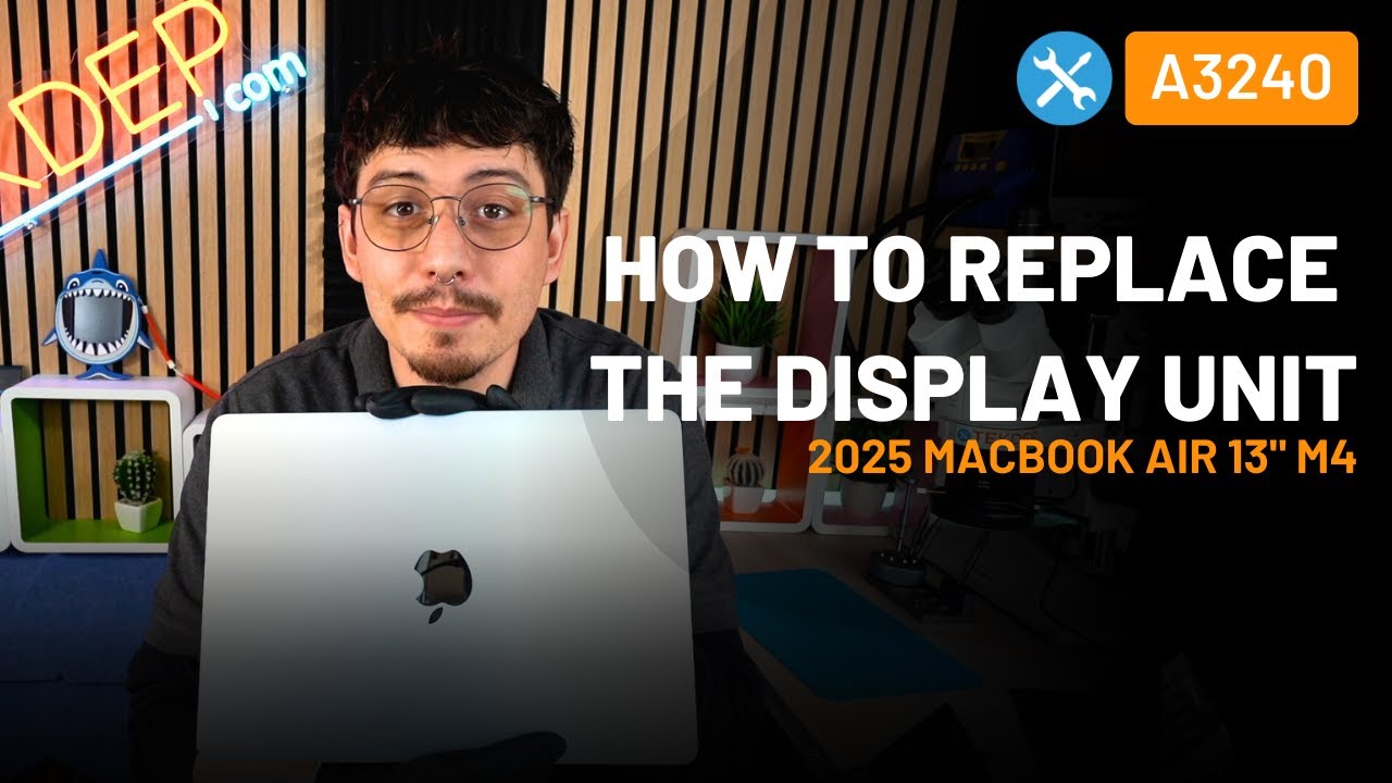 Инструкция по замене экрана MacBook Air M4 (A3240) | Пошаговое руководство по ремонту дисплея