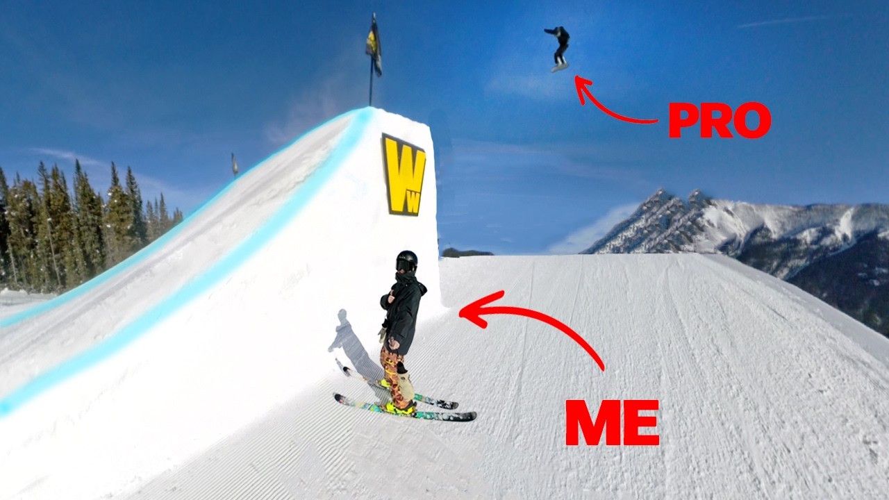 Amateur Skier Attempts Pro Level Jumps!