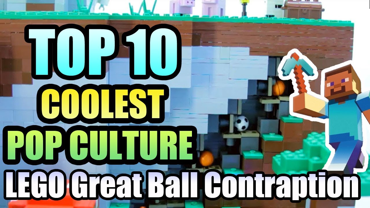 💗TOP 10 COOLEST POP CULTURE LEGO GBC (LEGO Great Ball Contraption) - super amazing ball machines!