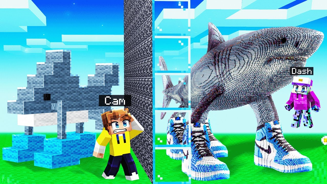 I Cheated With TRALALERO TRALALA in Minecraft Build Battle!