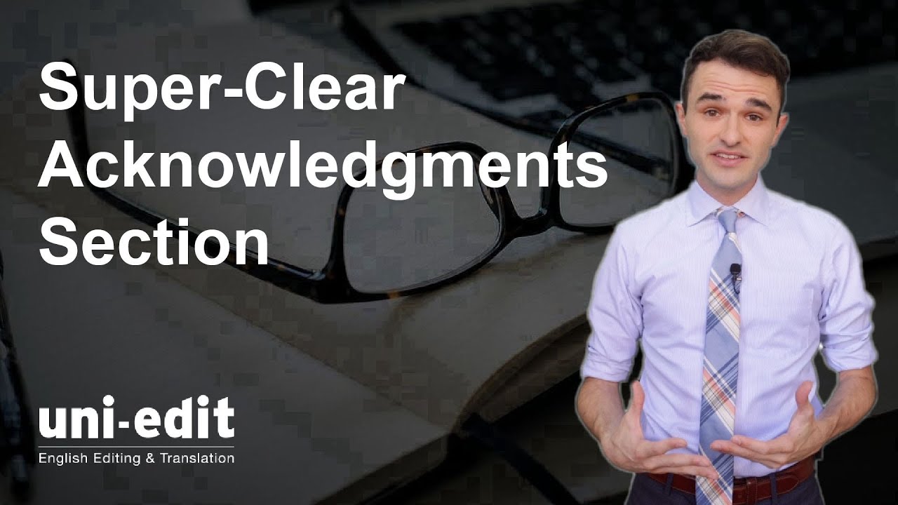 How to write the Acknowledgements section of an academic research paper