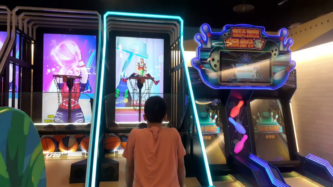 首次體驗炫動三代籃球機-終極挑戰7顆硬🏀能否一場破4400分?