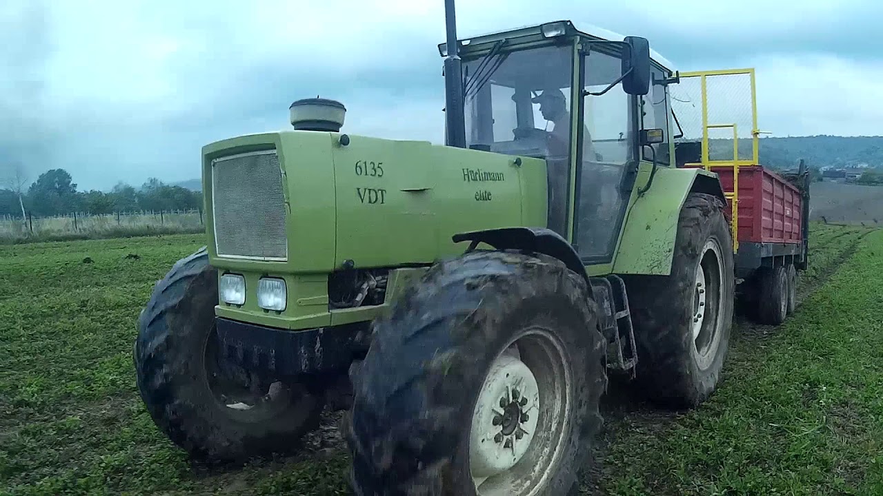 Rozrzucanie obornika Hurlimann elite 6135 VDT Sound Engine