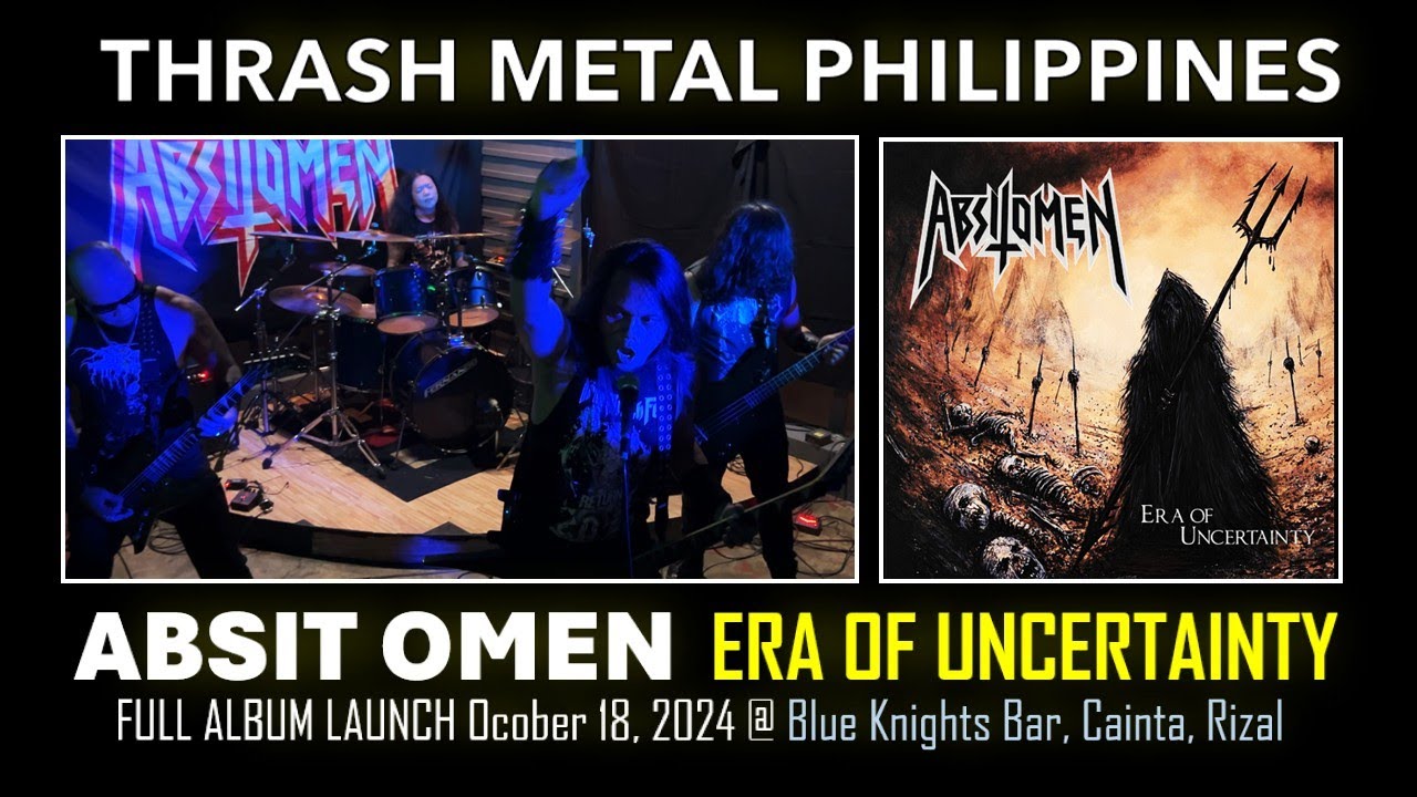 [4K HDR] ABSIT OMEN - ERA OF UNCERTAINTY (FULL ALBUM LAUNCH) Live @ Blue Knights Bar, Cainta, Rizal