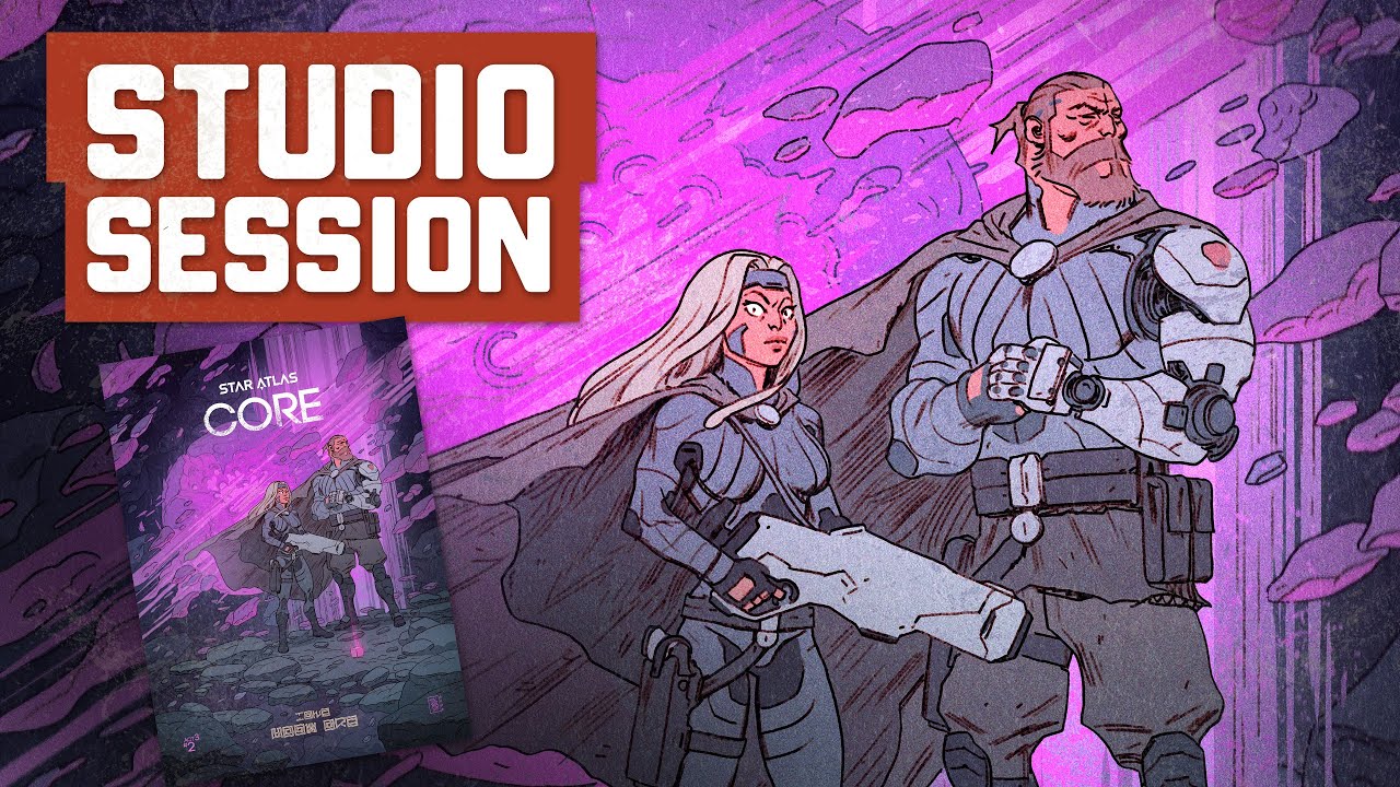 Watch Me Color a Comic Book Cover | Retro Sci-Fi Poster Style - Part 3