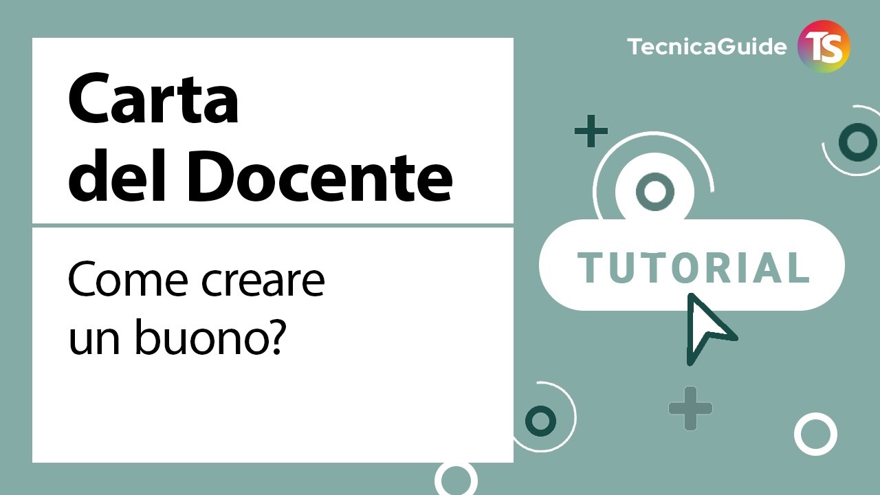 Carta docente 2026, come creare un buono? - TUTORIAL