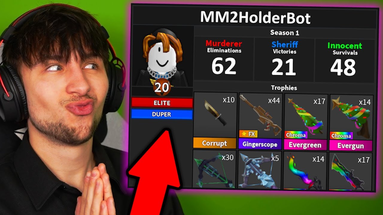 Самые богатые аккаунты DUPER/HACKER в Murder Mystery 2!