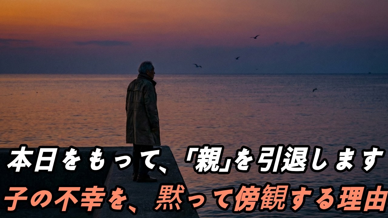 「今日をもって、親という職業を引退します」子の不幸を、黙って見守る勇気 | シニア名言 | オーディオブック | 品格ある孤独 | 老後の生き方 | 禅の知恵 | 精神的自立