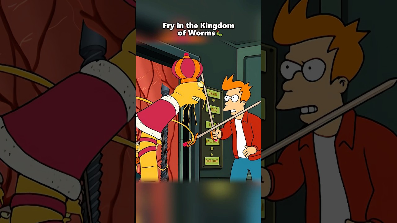 Fry in the Kingdom of Worms🐛 #futurama #funny #cartoon #animation #movie
