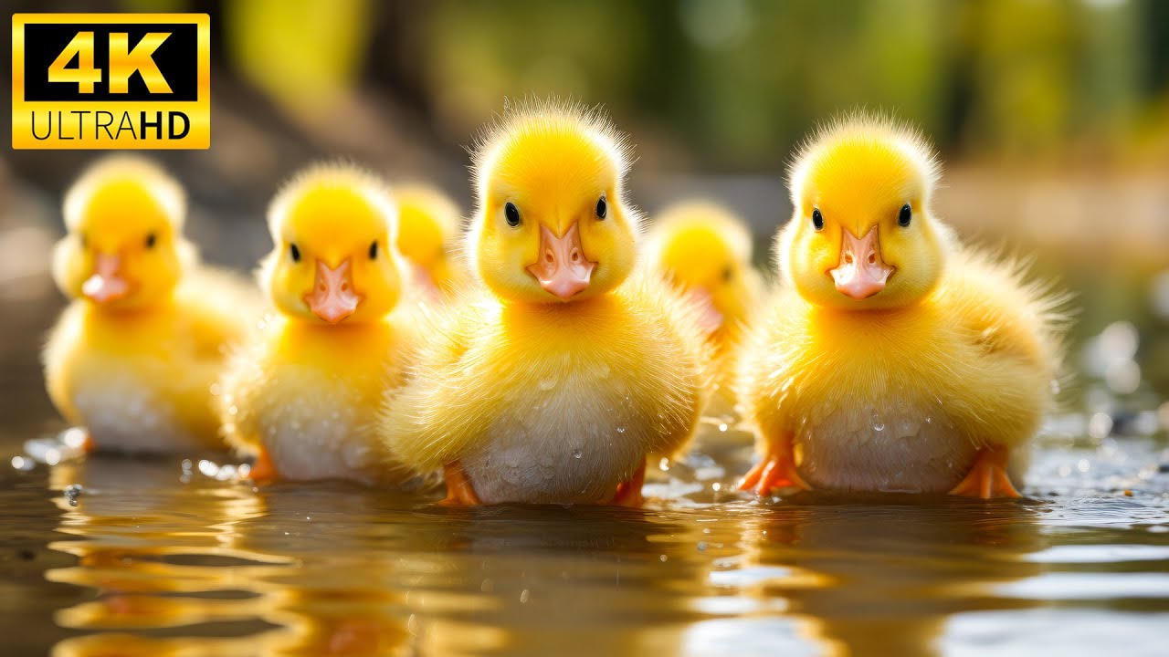Baby Animals 4K — Волшебный мир милых детенышей животных под расслабляющую музыку