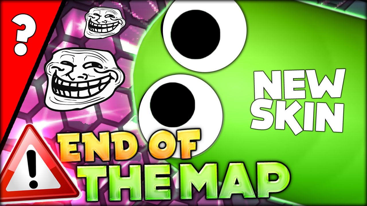 WHAT IS IN THE END OF THE WORLD MAP + NEW MYSTERY SNAKE SKIN (SLITHER.IO / AGAR.IO Funny Moments #5)