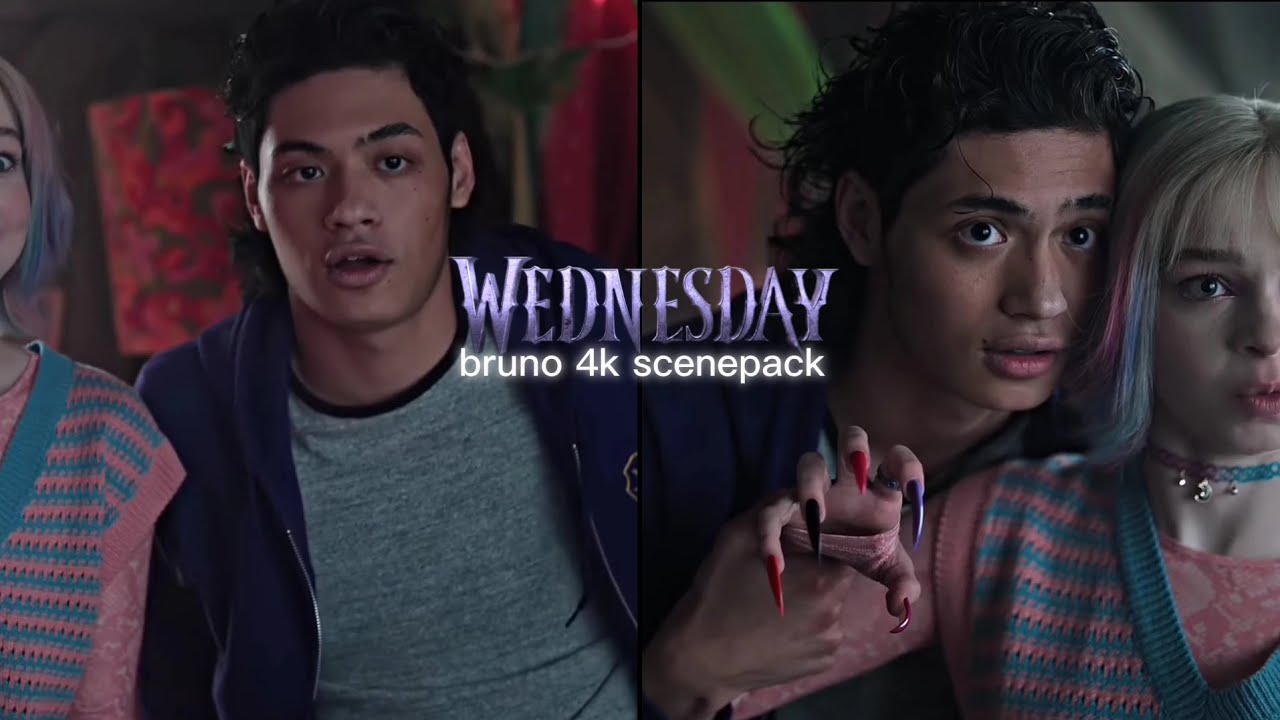 Bruno from 'Wednesday' 4k Scenepack