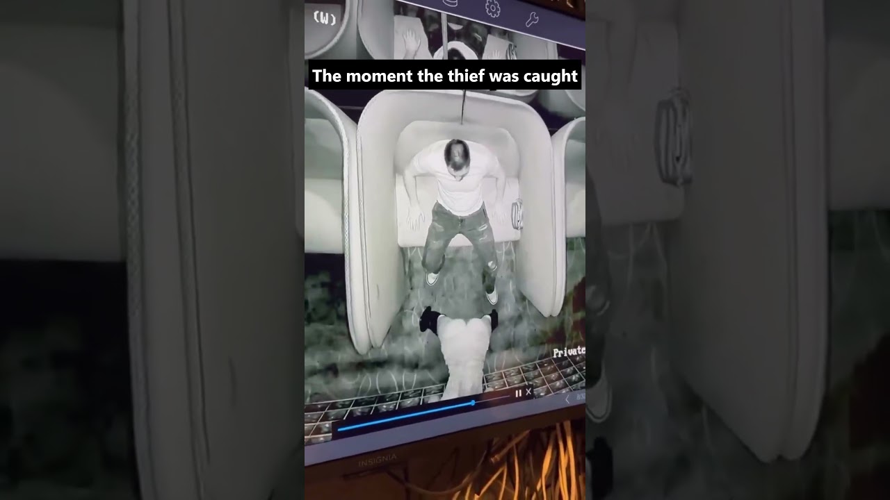 Thief Caught on Camera! ⚠️ Shocking Arrest Moment Goes Viral #crimealert #cctv