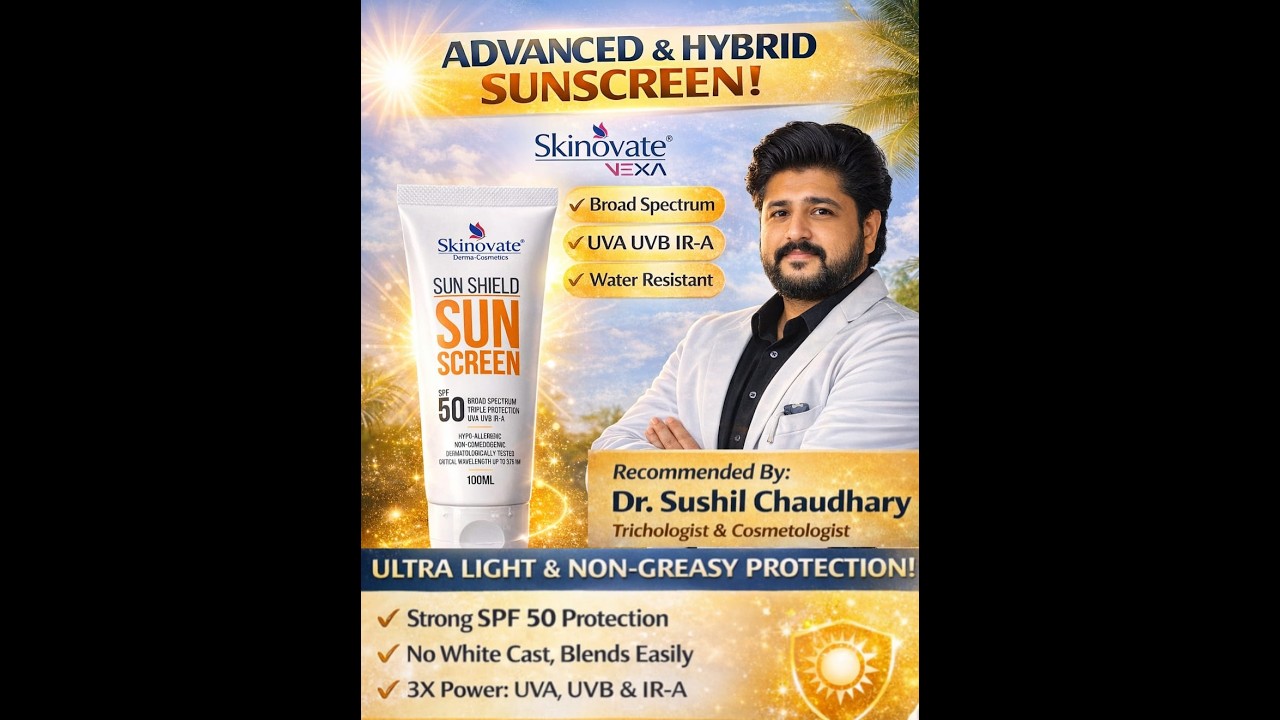 How to use Sunscreen. Explanation by Dr. Sushil Chaudhary’s 
