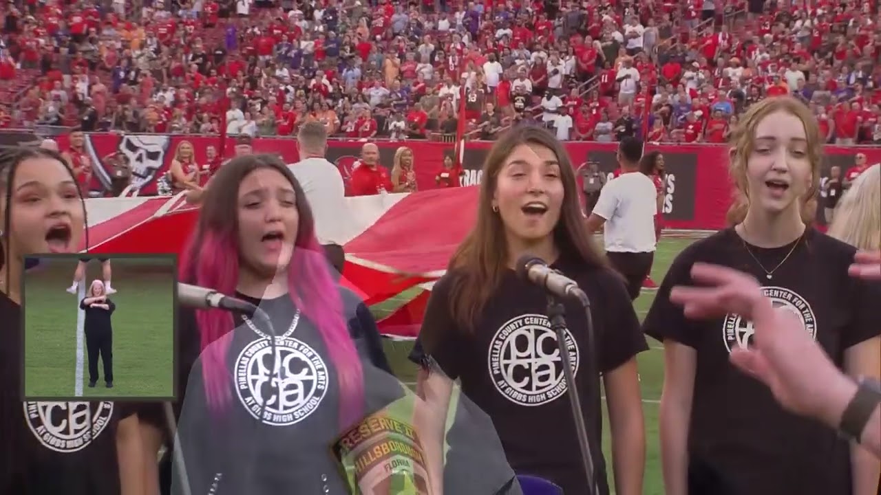 Tampa Bay Buccaneers National Anthem Performance