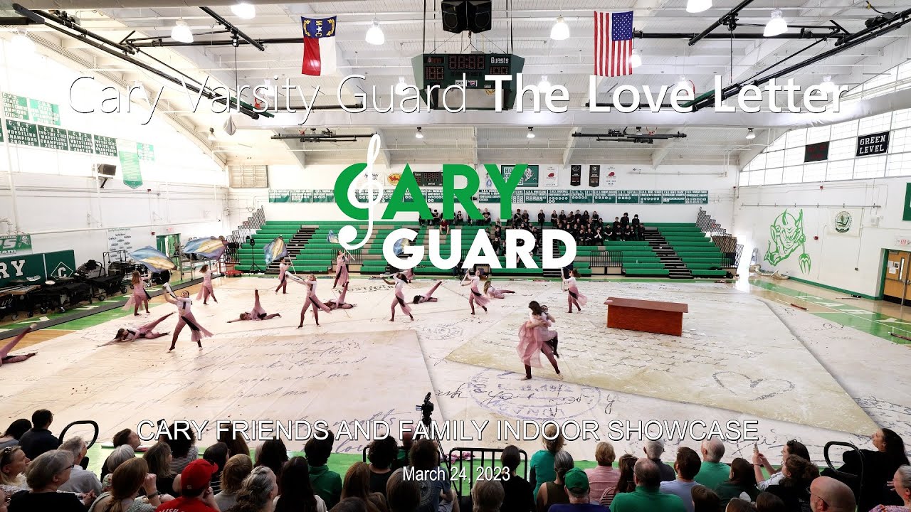 Cary Varsity Guard performing “The Love Letter” at Cary Friends & Family Indoor Showcase, 3/24/2023