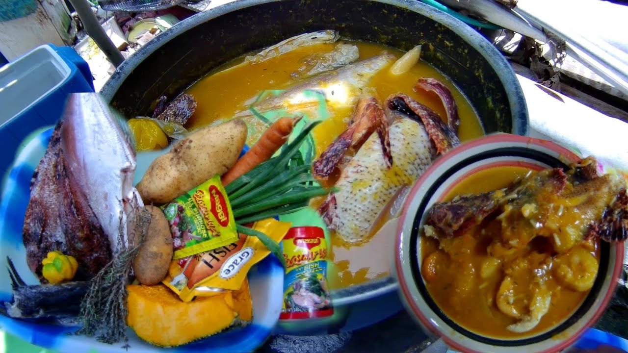 Fish Tea Pumpkin Soup/Jamaican Homestyle