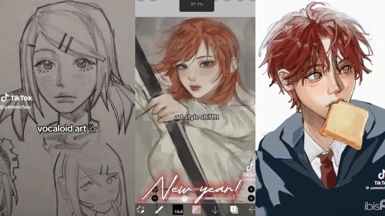 ✨NEW YEAR! Art compilation✨(the arts isnt mine)