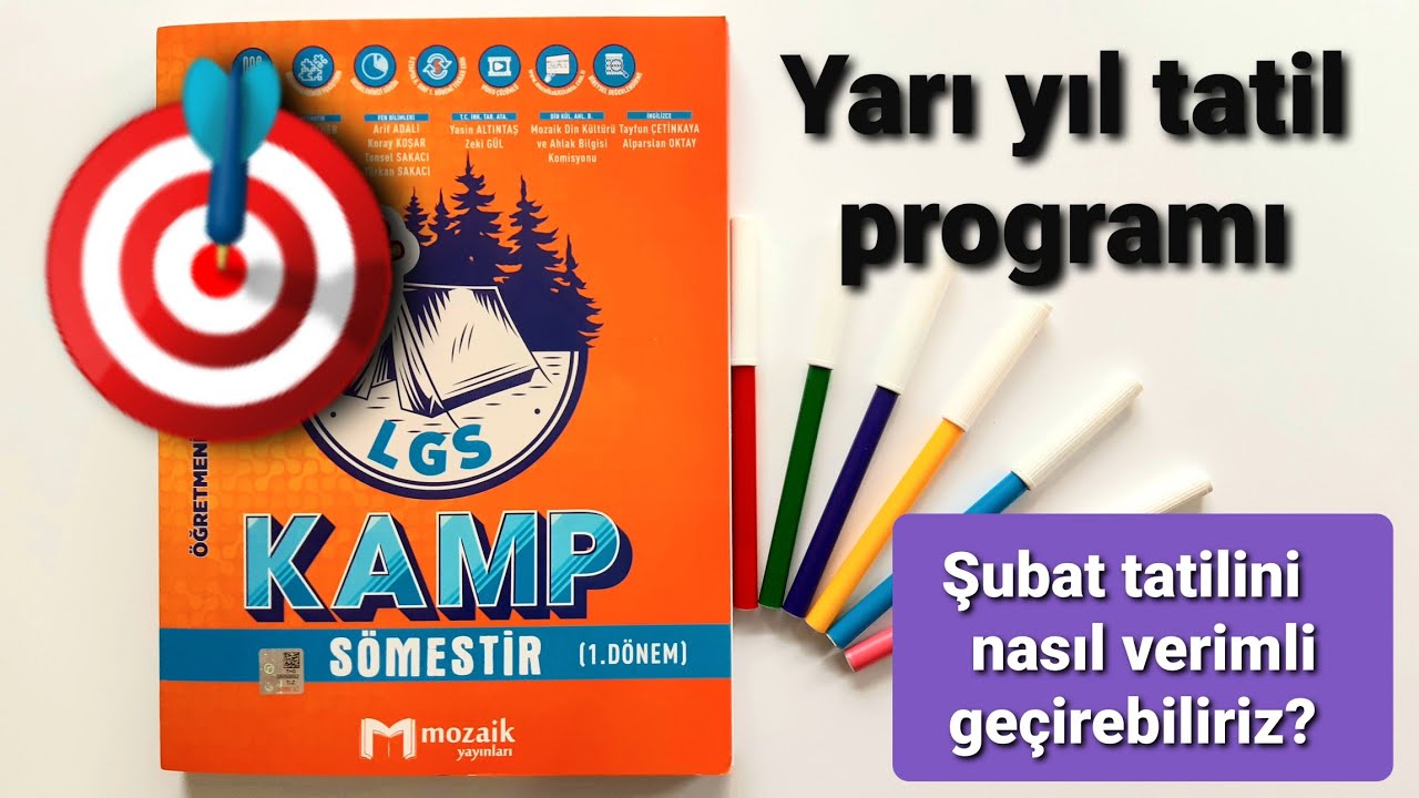 Yarı yıl tatili için kaynak kitap inceleme / Şubat tatili mozaik kamp kitabı