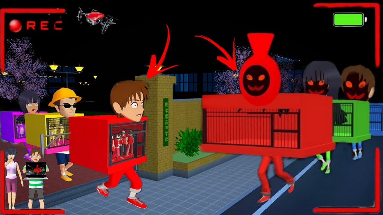 Yuta Mio P@nicked After CCTV ANOMALI PENJARA WARNA WARNI Di Depan Sekolah😱 | SAKURA School Simulator