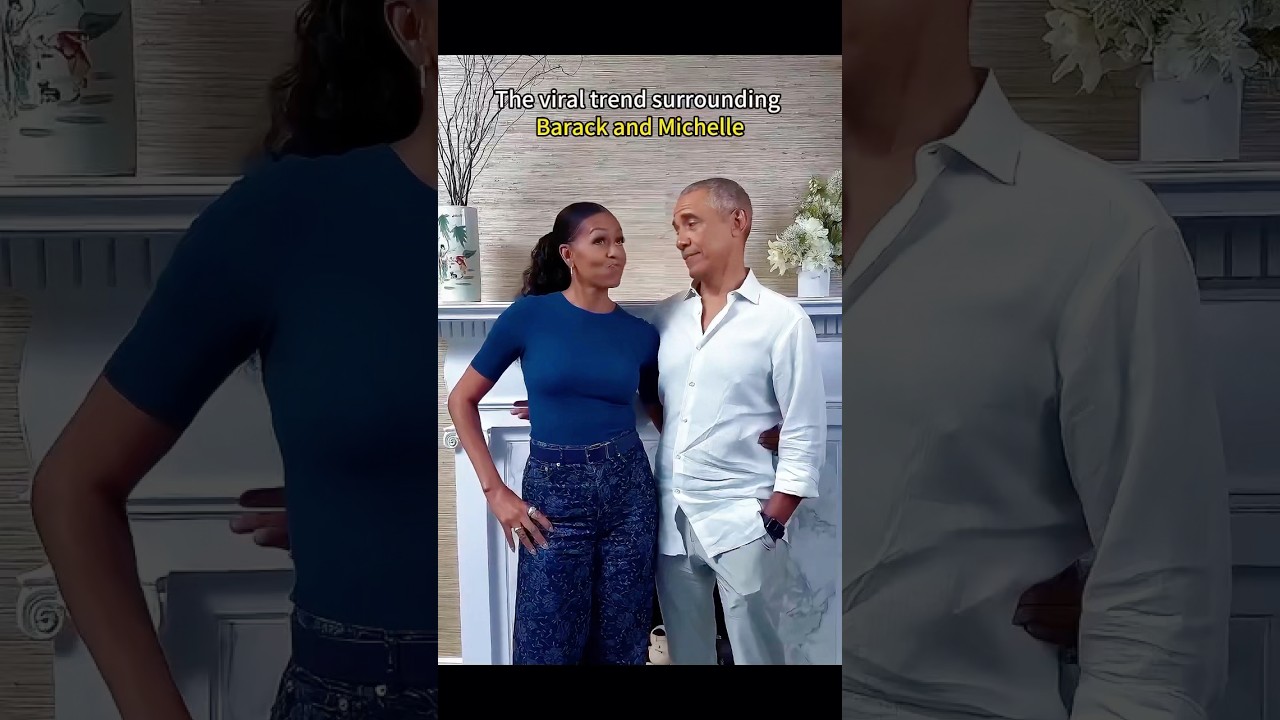 The viral trend surrounding Barack and Michelle #foryou #funny#michelle #obama #funny #love #happy