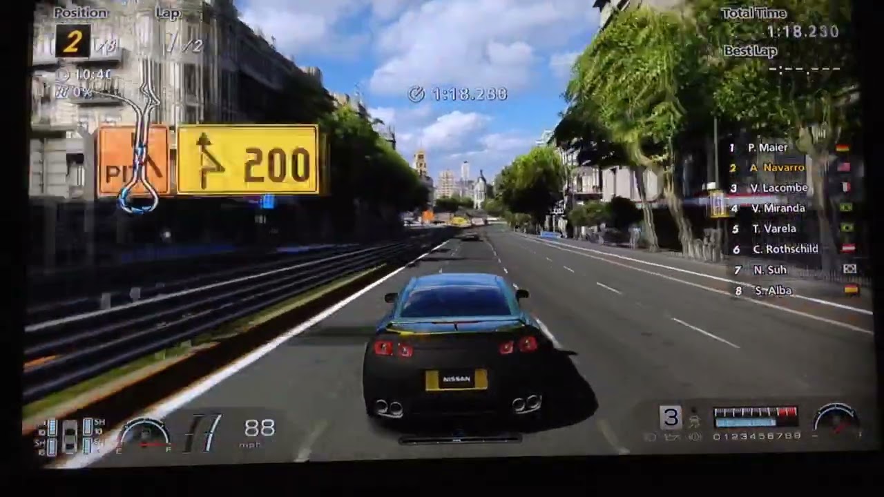 Gran Turismo 6 - Arcade Single Race - Circuito de Madrid | Nissan GT-R Black Mask '07