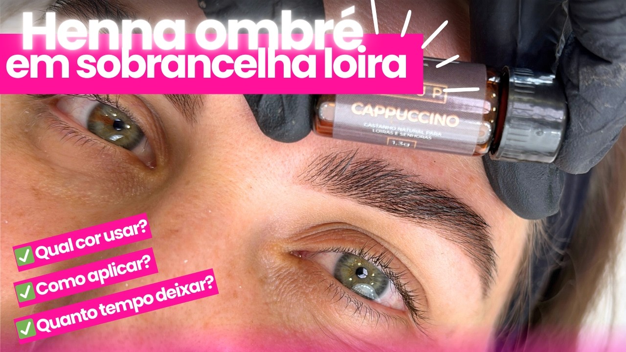 Henna para loiras sem erro: t&eacute;cnica ombr&eacute; natural com efeito profissional